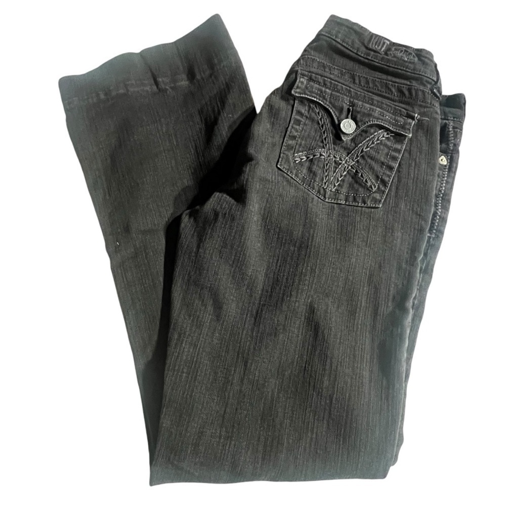 Kut‎ from the Kloth Boot Cut Black Embroidered Pocket Jeans Stretch. Size: 8